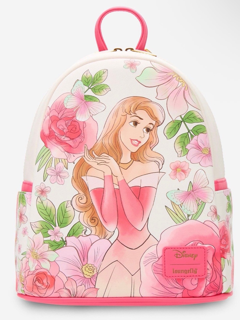 New Loungefly Disney Sleeping Beauty Butterfly Garden Mini Backpack